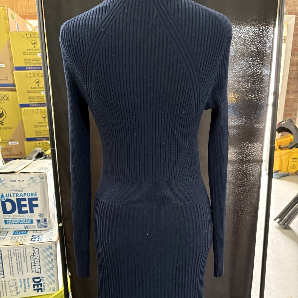 Black Ann Mashburn Charlotte Long Sleeve Ice Cotton Dress